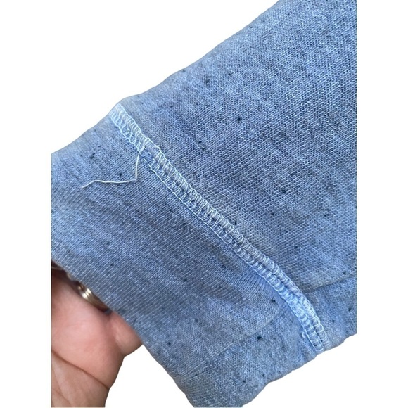 Lucky Brand | Lucky Lotus | Blue | Crochet | Terry Cloth Sweatshirt | Size:M - Picture 5 of 12